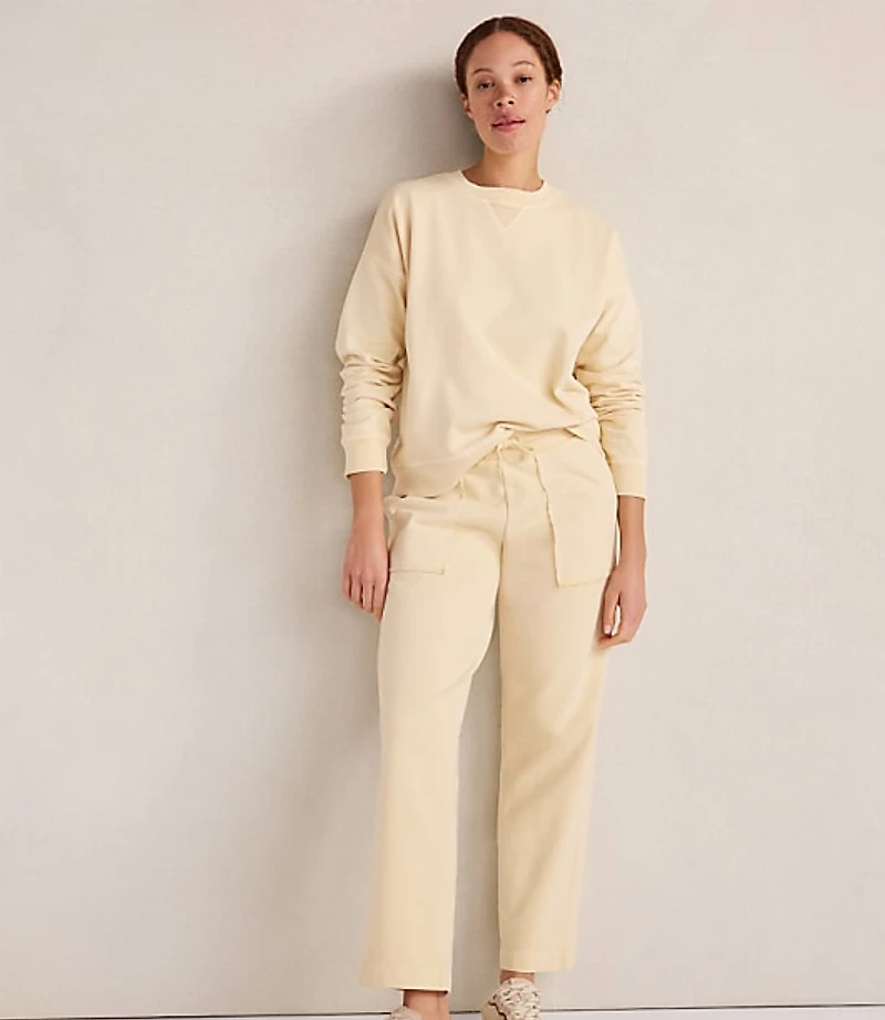 Haven Well Within Garment-Dyed Organic Cotton Terry Crewneck