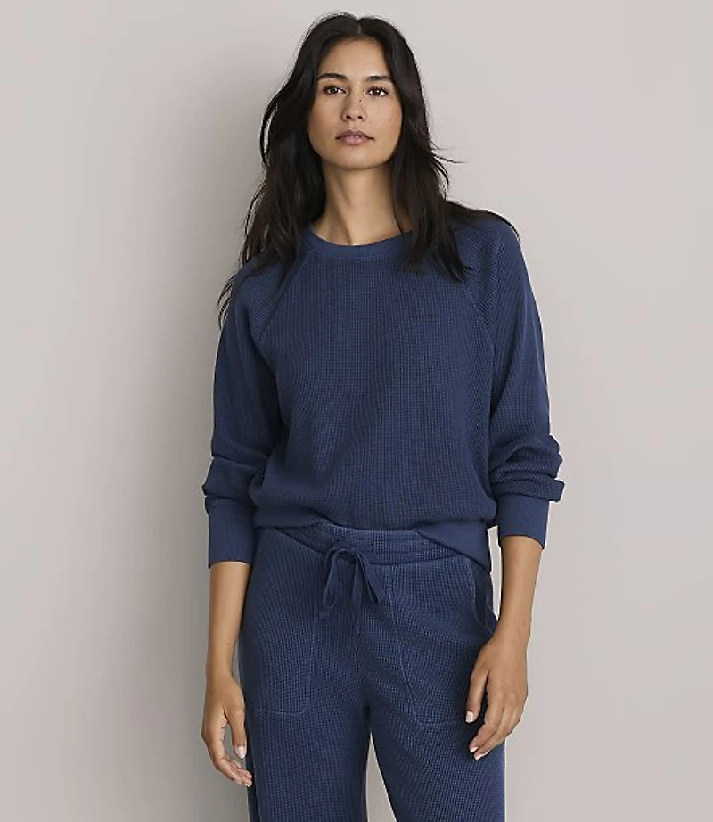Lou & Grey Garment Dyed Waffle Top