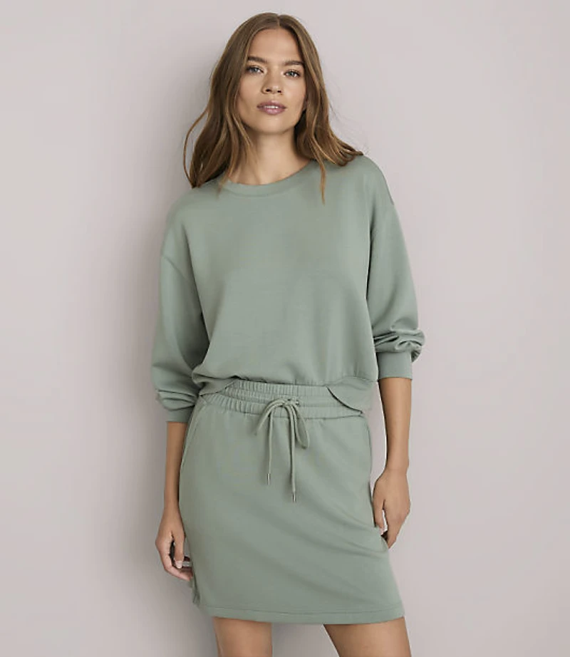 Lou & Grey Scubasoft Gathered Hem Top