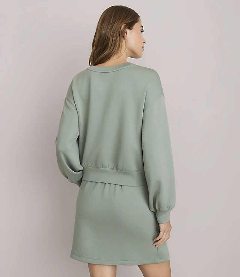 Lou & Grey Scubasoft Gathered Hem Top