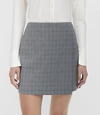 Petite Plaid Mini Wrap Skirt