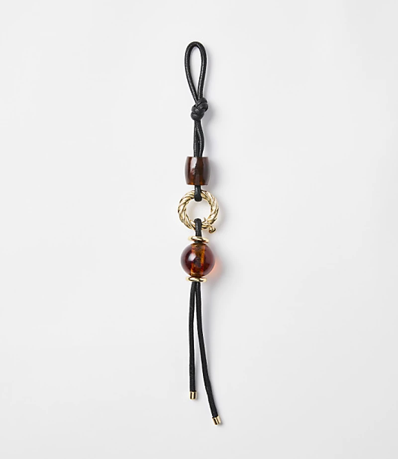 Twist Beaded Bag Charm