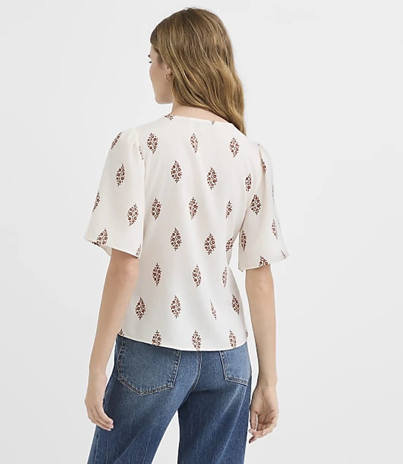 Garden Tie Neck Top