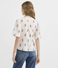 Garden Tie Neck Top