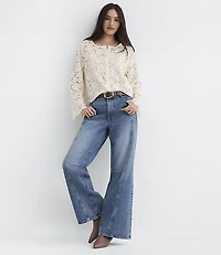 Petite Floral Lace Cardigan Top