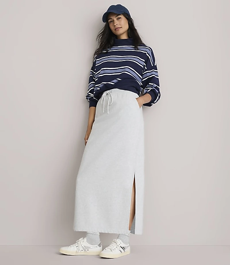 Petite Lou & Grey Heathered Elite Fleece Maxi Pocket Skirt