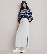 Petite Lou & Grey Heathered Elite Fleece Maxi Pocket Skirt
