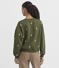 Floral Embroidered Sweatshirt