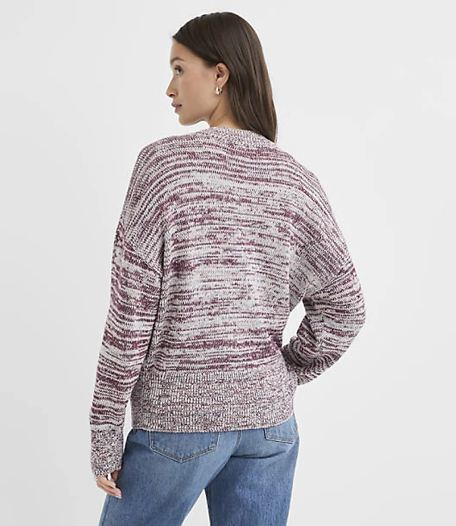 Spacedye Ribtrim Dolman Sweater