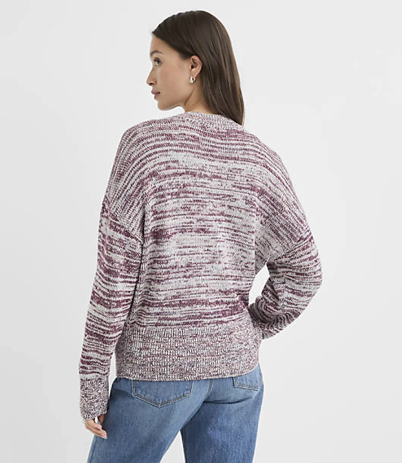 Spacedye Ribtrim Dolman Sweater