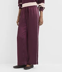 Petite Sawyer Pull On Pants Striped Satin