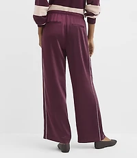 Petite Sawyer Pull On Pants Striped Satin