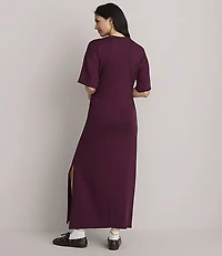 Lou & Grey Scubasoft Side Pleated Maxi Dress