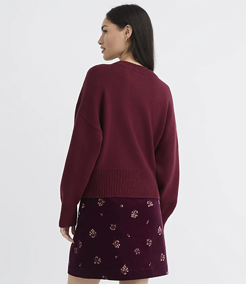 Ribtrim Dolman Sweater