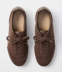 Corduroy Lace Up Sneakers