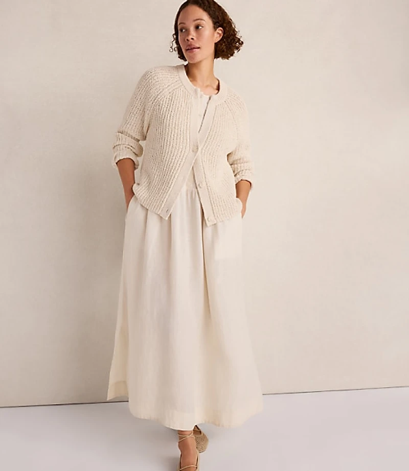 Haven Well Within Cotton Tape Yarn V-Neck Cardigan