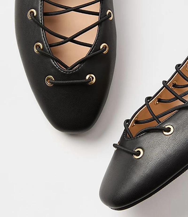Lace Up Flats