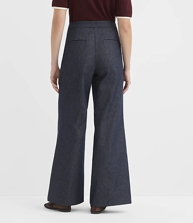 Curvy Clean Wide Leg Pants Refined Denim