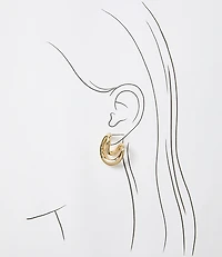Swirl Statement Stud Earrings