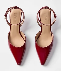 Patent Ankle Strap Kitten Heels