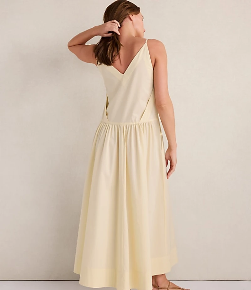 Haven Well Within Organic Cotton Poplin Strappy Maxi Dress