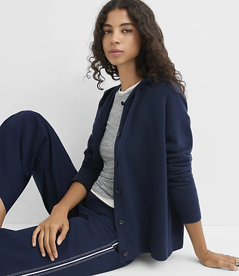 Petite Hoodie Cardigan