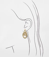 Linked Circle Drop Earrings