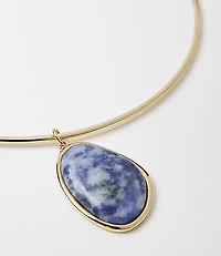 Marbleized Collar Necklace