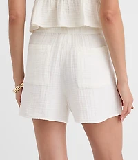 Petite LOFT Beach Triple Cloth Shorts