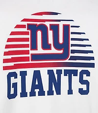 Junk Food New York Giants Striped Ribbed Cropped Fleece