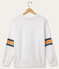 Junk Food Chicago Bears Striped Oversized Fleece