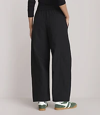 Petite Lou & Grey Crinkle Barrel Pants