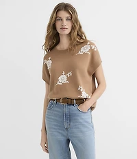 Floral Refined Wedge Sweater Tee