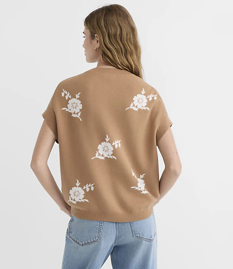 Floral Refined Wedge Sweater Tee