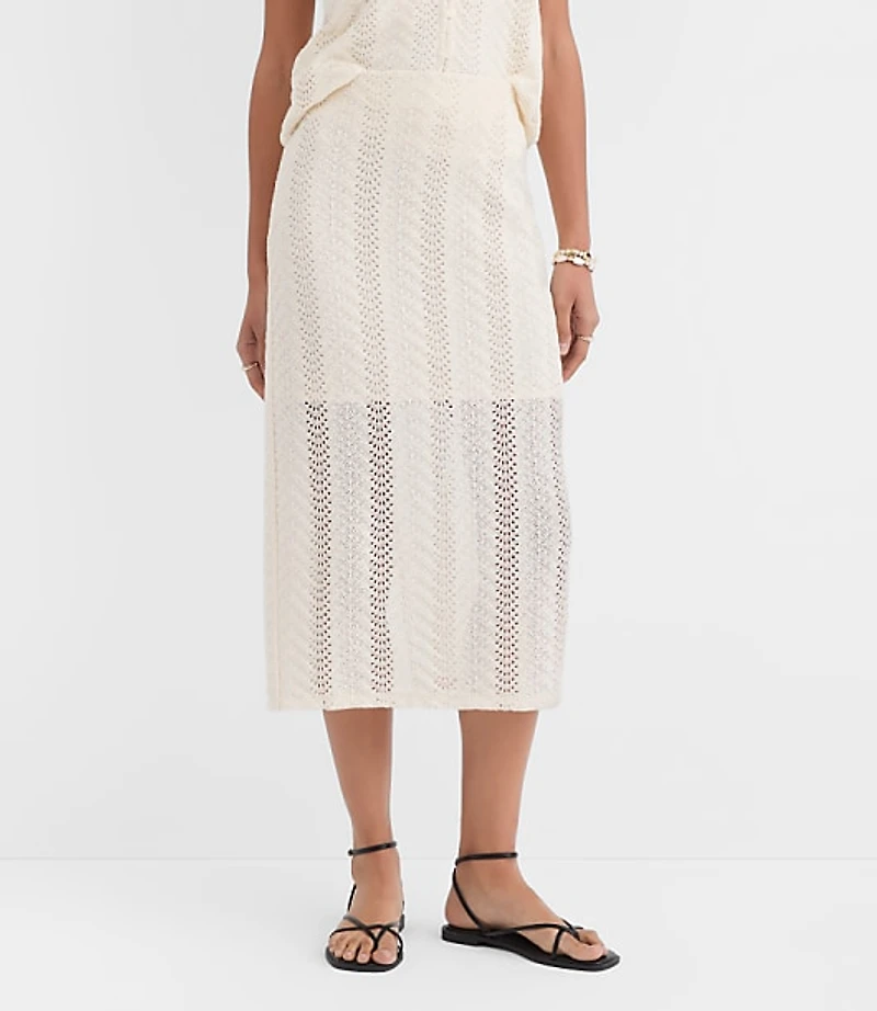 Crochet Column Midi Skirt