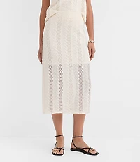 Crochet Column Midi Skirt