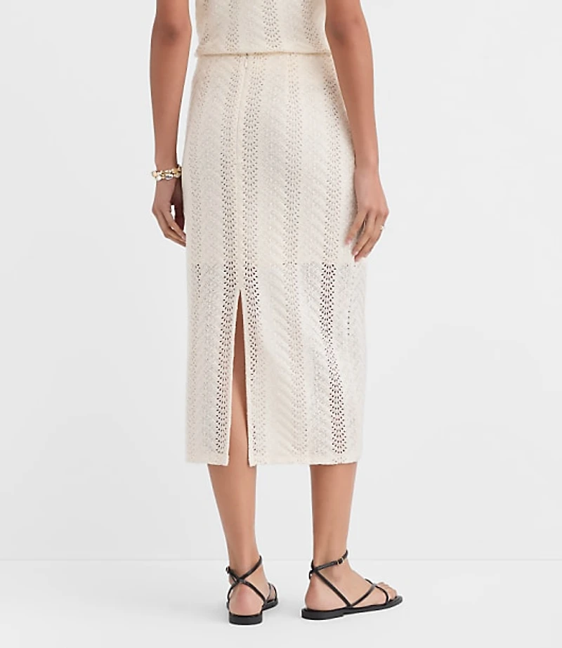 Crochet Column Midi Skirt