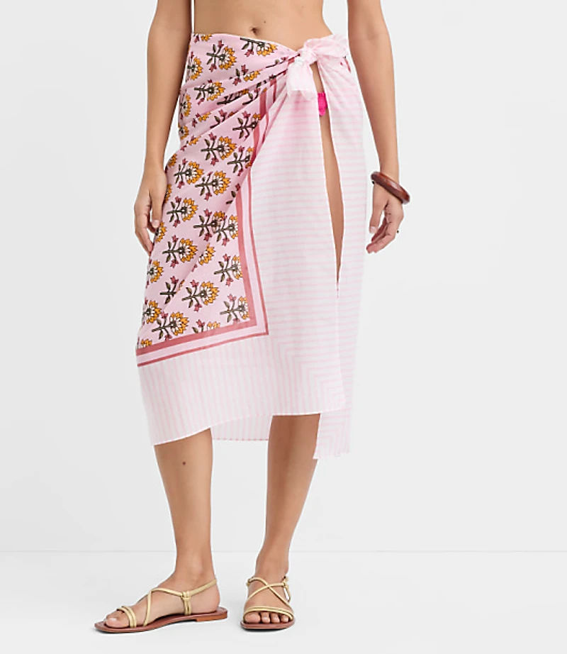 LOFT Beach Garden Stripe Sarong