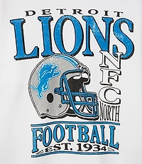 Junk Food Detroit Lions Striped Oversized Fleece