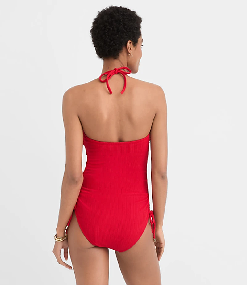 LOFT Beach Crinkle One Piece Swimsuit