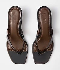Jelly Kitten Heel Thong Sandals