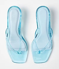 Jelly Kitten Heel Thong Sandals