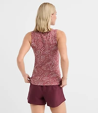 Petite Mosaic Perfect Ribbed Scoop Neck Tank Top