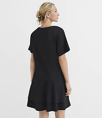 Petite Flounce Mini Tee Dress