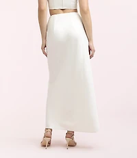 Lately Satin Column Maxi Skirt