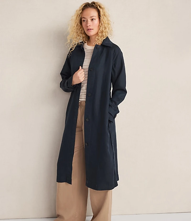 Haven Well Within Linen Blend Dobby Trench Coat