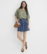 Bandana Print Cinched Dolman Top