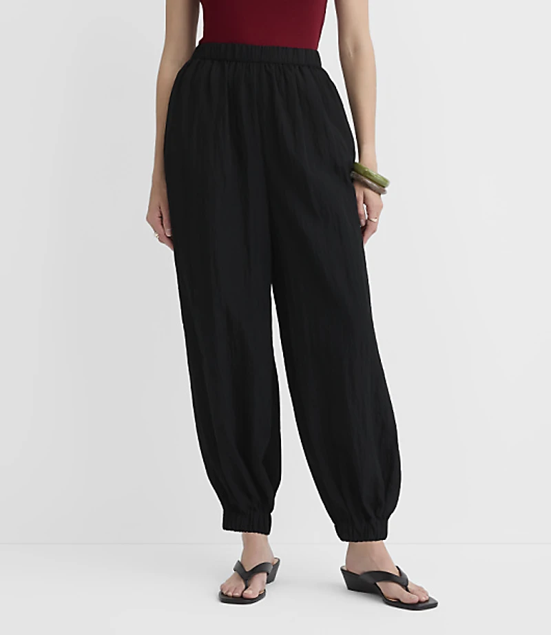 Petite Crinkle Balloon Pants