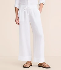 Lou & Grey Triple Cloth Wide Leg Pants