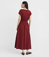 Petite Wedge Midi Pocket Dress